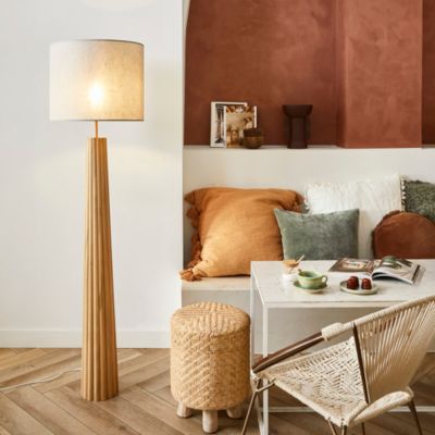 Lampadaire Marius 60W IP20 H.167 x Ø44 cm naturel Corep