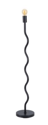 Lampadaire métal noir H.105cm E27 60W IP20, Jumell Wama