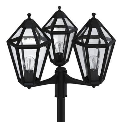 Lampadaire Radley E27 IP44 GoodHome noir