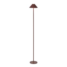 Lampadaire rechargeable en métal rouge D :19cm