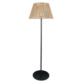 Lampadaire sans fil TALL RAFFY Marron Corde et métal H170 cm