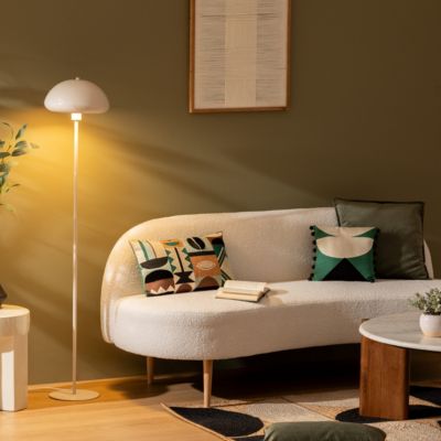 Lampadaire "Savio" blanc H140cm - Atmosphera Créateur d'intérieur