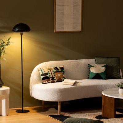 Lampadaire "Savio" noir H140cm - Atmosphera Créateur d'intérieur