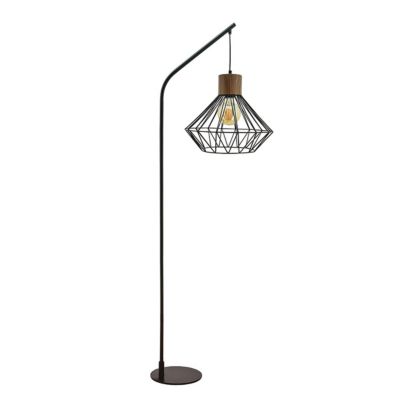 Lampadaire Sequoia métal noir E27 ⌀35 x H.160cm Seynave