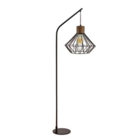 Lampadaire Sequoia métal noir E27 ⌀35 x H.160cm Seynave