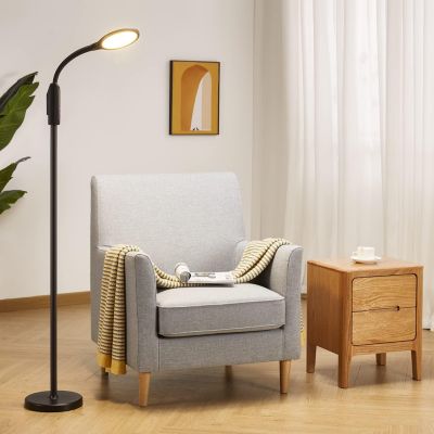 Lampadaire Sur Pied LED 10W, Contrôle Tactile noir