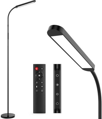 Lampadaire sur Pied LED 2700K à 5700K noir