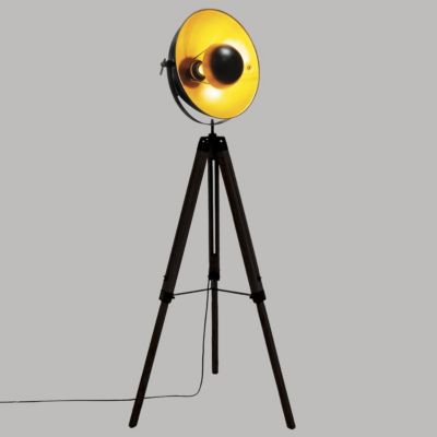 Lampadaire trépied "Lahti" métal noir H156cm - Atmosphera Créateur d'intérieur