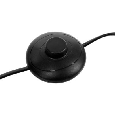 Lampadaire trépied Suny - bambou et métal - noir - H145 cm - Atmosphera