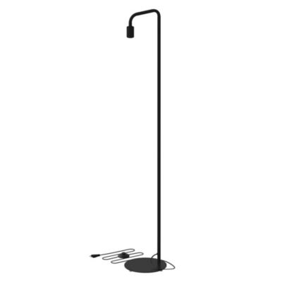Lampadaire U-line métal noir E27 H.155cm Calex