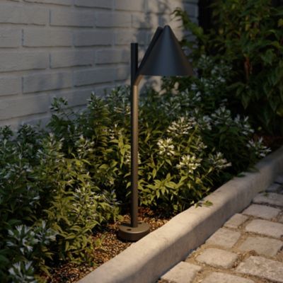 Lampe à piquer extérieure Eriksson LED intégrée 300 lm IP44 GoodHome noir vendue par 3 pièces