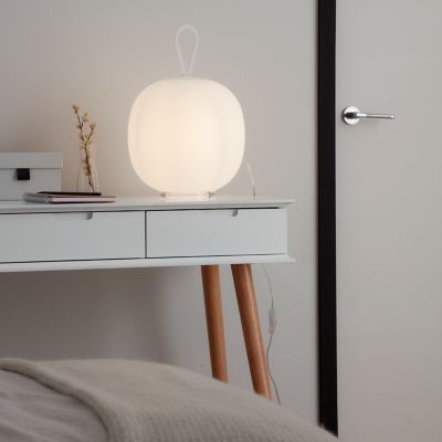 Lampe à poser Armanty E27 IP20 blanc