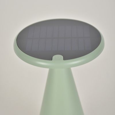 Lampe à poser au sol d'extérieur solaire rechargeable Belem LED intégrée vert 1.6W Corep