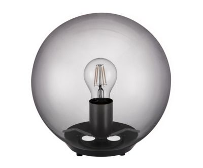 Lampe à poser Barool E27 IP20 verre fumé