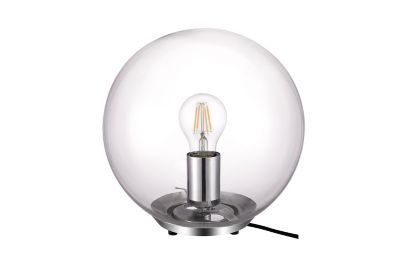 Lampe à poser Barool E27 IP20 verre transparent