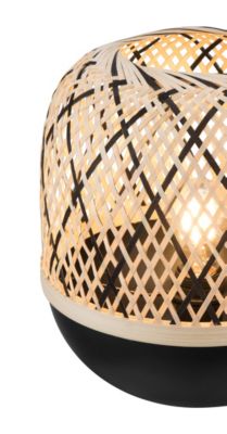 Lampe à poser Brackley noir ⌀25 x H.26cm E27 15W IP20 GoodHome