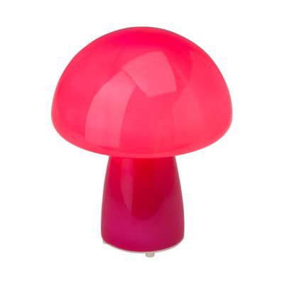 Lampe à poser champignon Brillant Phox rouge