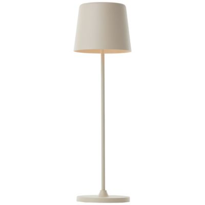 Lampe à poser d'extérieur LED integrée rechargeable USB Kaami beige IP44 2W 310lm Brilliant