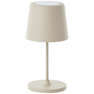Lampe à poser d'extérieur LED integrée rechargeable USB Kaami beige IP44 2W 310lm Brilliant