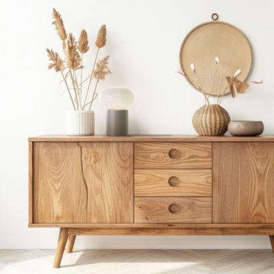 Lampe à poser Daeny verre et acier taupe, câble tissu noir H.27cm IP20 E27 25W Brilliant