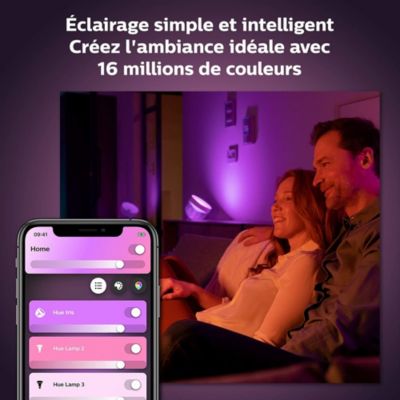 Lampe à poser dimmable 570 lm IP20 8,1 W Philips Hue blanc