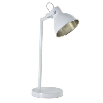 Lampe à poser Dock métal blanc E14 Corep