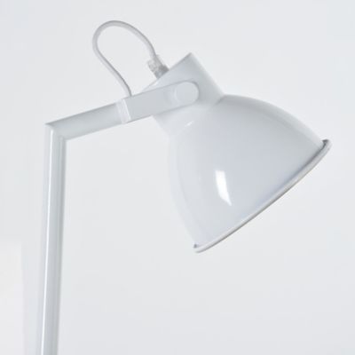 Lampe à poser Dock métal blanc E14 Corep