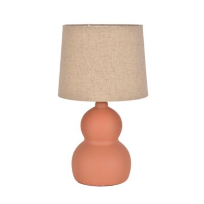 Lampe De Chevet ETHNIKA Corep – Métal Et Tissu – Hauteur 39 Cm – Couleur Terracotta, Crème Ou Noir Mat – Douille E14 - 8
