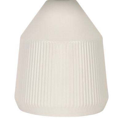 Lampe à poser en céramique blanc E27 ⌀28 x H.40cm 25W Goodhome Longclaw