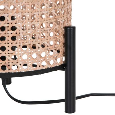 Lampe à poser en rotin E27 Ø20 x H.37cm 25W GoodHome Tonkin