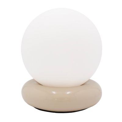 Lampe à poser en verre et céramique blanc cassé Ø15 cm G9 3 W Jumell Dono