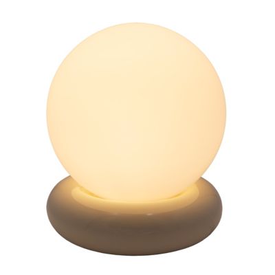 Lampe à poser en verre et céramique blanc cassé Ø15 cm G9 3 W Jumell Dono