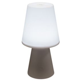 Lampe à poser extérieur Atmosphera IP44 2000W H.23,5 cm blanc