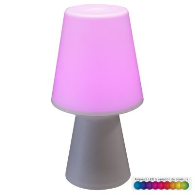 Lampe à Poser Extérieur Rechargeable 40cm Blanc