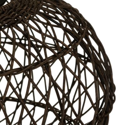 Lampe à poser extérieur solaire Atmosphera IP44 2700W H.32 cm marron