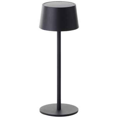 Lampe à poser extérieur solaire rechargeable USB métal noir H.25 cm 2 W IP44 Brilliant Viani
