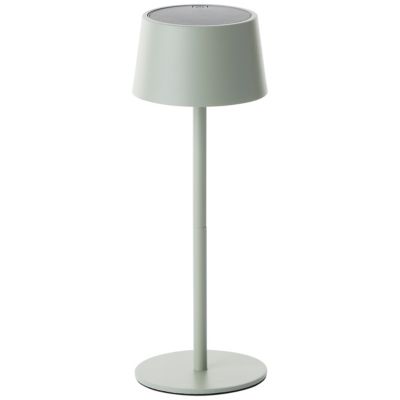 Lampe à poser extérieur solaire rechargeable USB métal vert H.25 cm 2 W IP44 Brilliant Viani