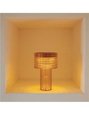 Lampe à poser extérieur solaire rechargeable USB orange H.25 cm 2 W IP44 Newgarden Ambar solar