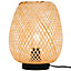 Lampe à poser Kasungu E27 IP20 Ø24 x H.30 cm GoodHome naturel