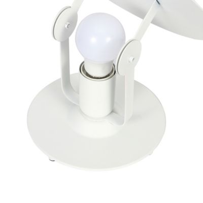 Lampe à poser Kiranat E27 IP20 blanc