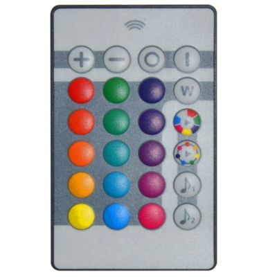 Lampe à poser LED RGB Bawtry 2,5W GoodHome l.9 x H.28 cm noir dimmable