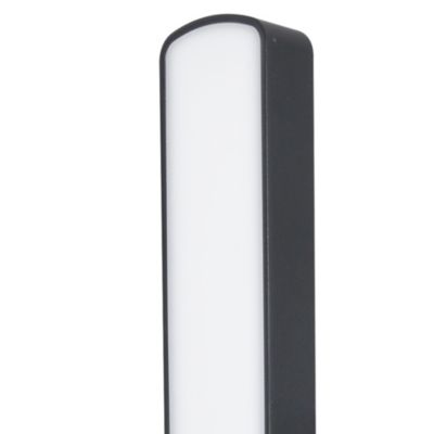 Lampe à poser LED RGB Bawtry 2,5W GoodHome l.9 x H.28 cm noir dimmable