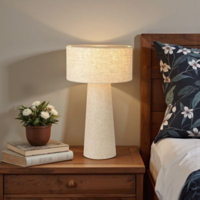 Lampe De Chevet Lion Mignonne Pour Enfant - Lumière Douce, Abat-jour Tissu, Interrupteur Sur Câble