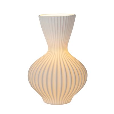 Lampe à poser Momoro porcelaine blanc IP20 E14 25W Ø19,7 x H.29,4cm Lucide