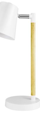 Lampe à poser Mulanje E14 IP20 blanc bois