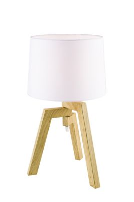 Lampe à poser papier Trianoy E14 IP20 blanc