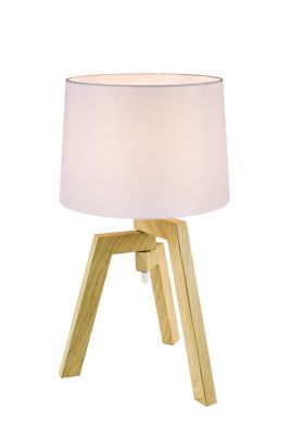 Lampe à poser papier Trianoy E14 IP20 blanc