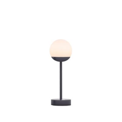 Lampe à poser portable, rechargeable Norai slim métal gris anthracite dimmable IP44 260lm 2W Newgarden