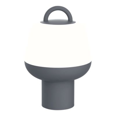 Lampe à poser rechargeable LED extérieure grise 2,5 W 250 lm USB IP54, GoodHome Kisatchie
