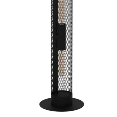 Lampe à poser Redcliff 40W IP20 acier noir Eglo L.135,5 x H.12 cm